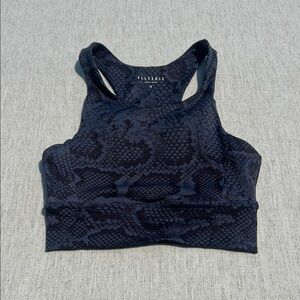 Women’s Allfenix Athletica Black Snake Print Sports Bra
